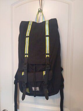 Herschel Men's Black One Size Little America Backpack reflective stripes
